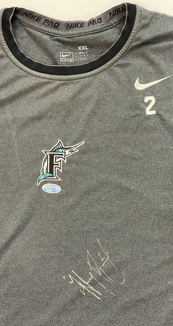 Hanley Ramirez Autographed Marlins Dri Fit Shirt