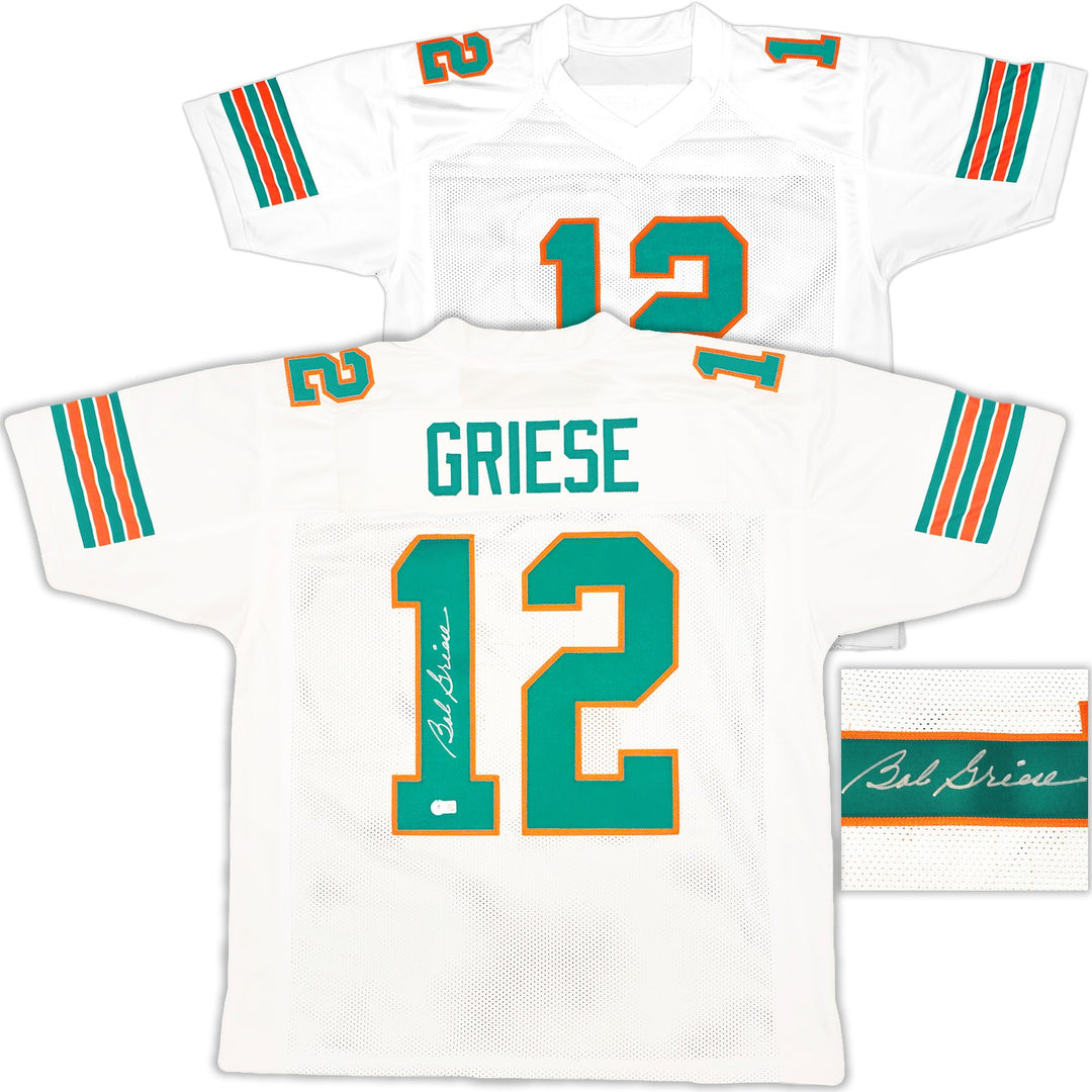 Miami Dolphins Bob Griese Autographed Signed White Jersey Beckett Witness