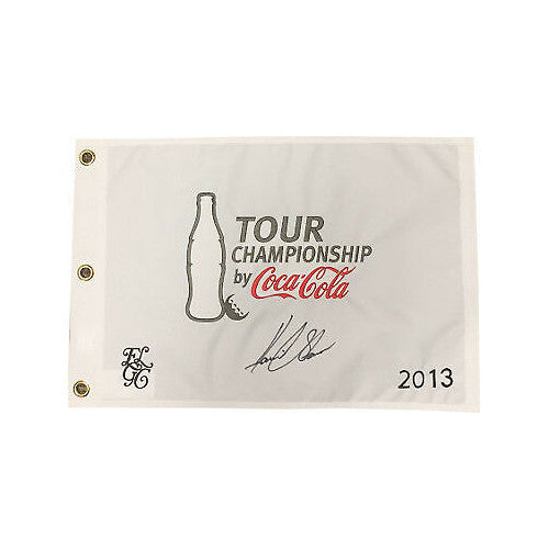 Henrik Stenson signed 2013 Tour Champ Coca Cola White PGA Emb Flag- JSA Holo