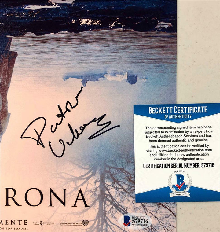 Patricia Velasquez signed La Llorona 11x17 movie poster photo ~ Beckett BAS COA