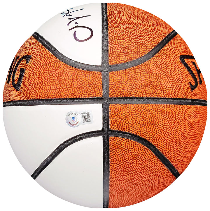 Gary Payton Shawn Kemp Auto Official Spalding White Basketball Supersonics BAS