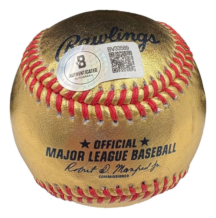 Livvy Dunne Signed Pittsburgh Pirates Gold Logo Baseball BAS