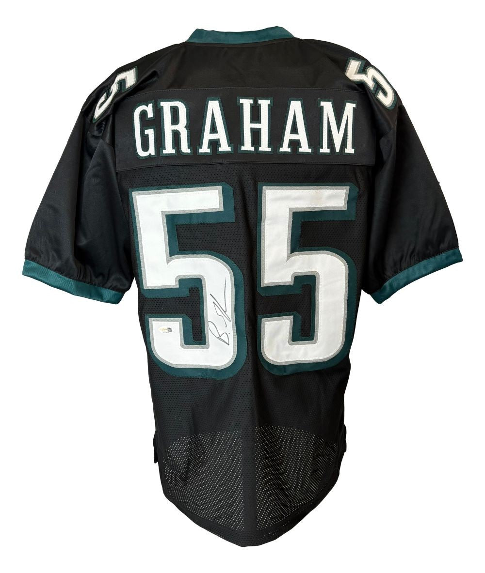 Brandon Graham Philadelphia Signed Black Football Jersey JSA QR Hologram