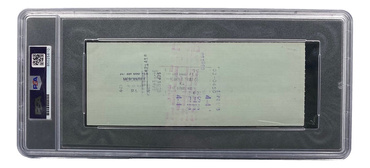 Stan Musial St. Louis Cardinals Signed  Bank Check PSA/DNA 85025610