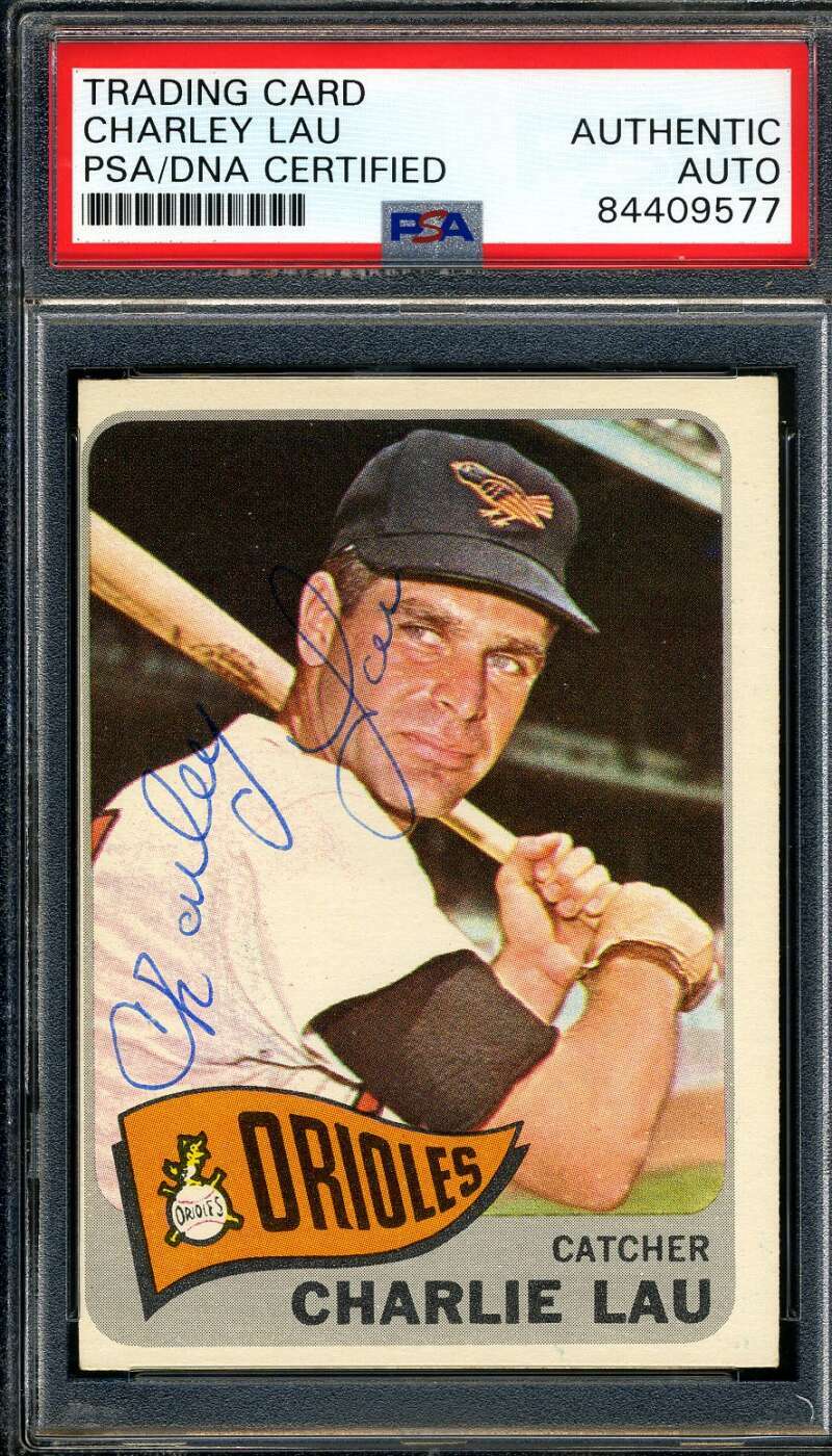 Charley Lau PSA DNA Coa Signed 1965 Topps Autograph