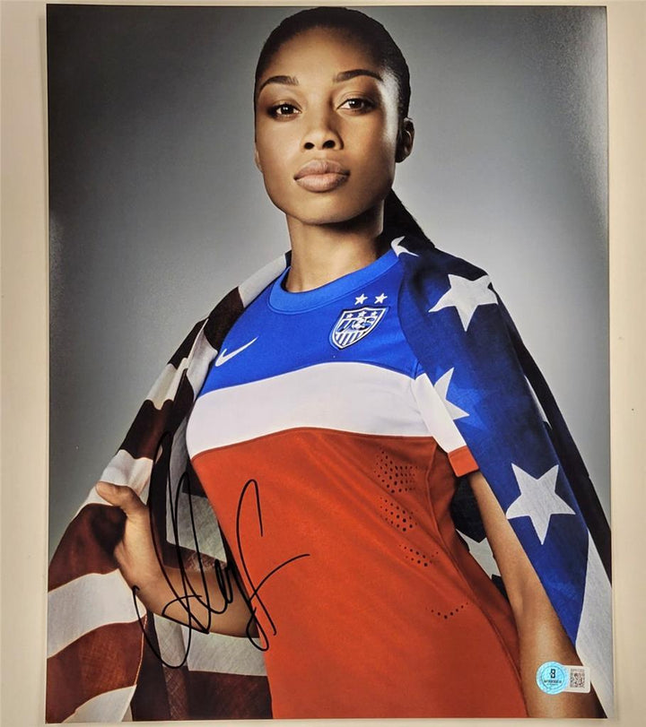 Allyson Felix signed 11x14 Photo USA Olympics Track autograph ~ Beckett BAS