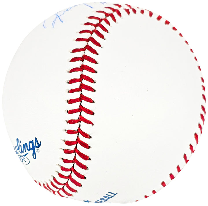 Rickey Henderson Signed MLB Baseball Oakland A's, Yankees HOF 2009 MLB & Steiner