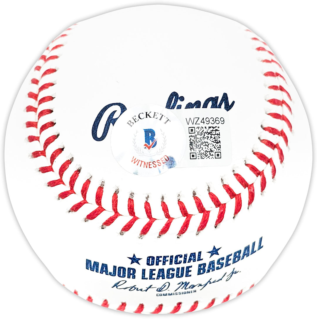Cesar Geronimo Signed Official MLB Baseball Reds "Big Red Machine" Beckett BAS