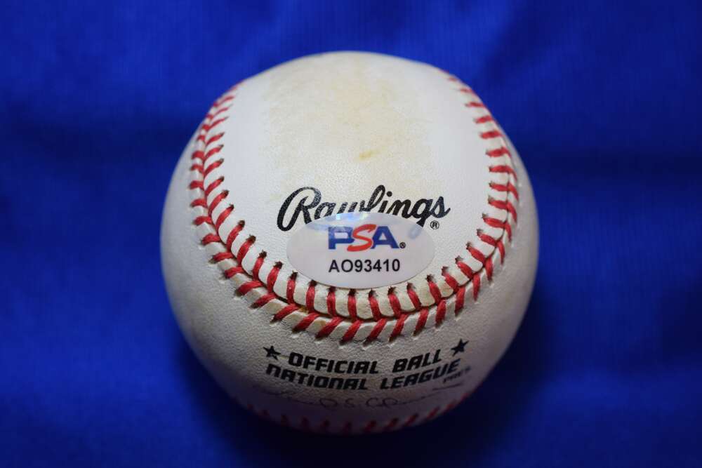 Fergie Jenkins PSA DNA Auto National League Signed Baseball Cy Young NL 1971