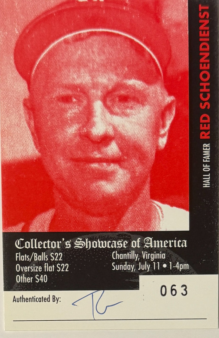 Red Schoendienst signed Milwaukee Braves MLB 8x10 Photo Dings Framed- COA/TICKET