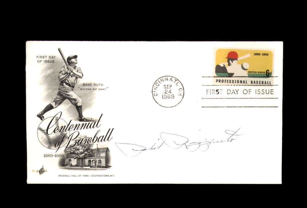 Phil Rizutto PSA DNA Signed 1969 Centennial First Day Cover Cache FDC Autograph