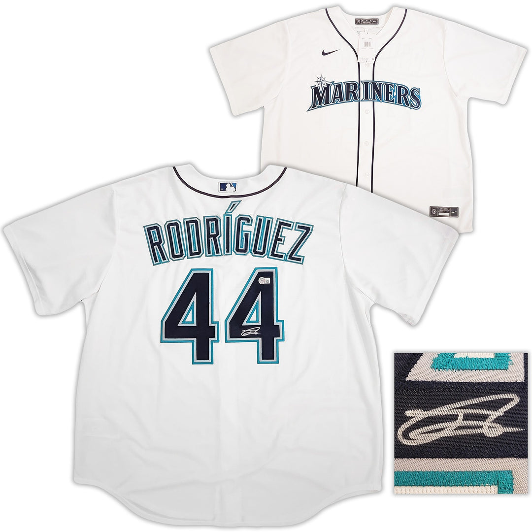 Seattle Mariners Julio Rodriguez Auto Signed White Nike Jersey Size XXL Beckett