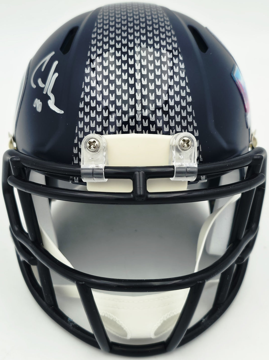 Cooper Kupp Signed Seahawks Blue SB LX Champions Logo Speed Mini Helmet