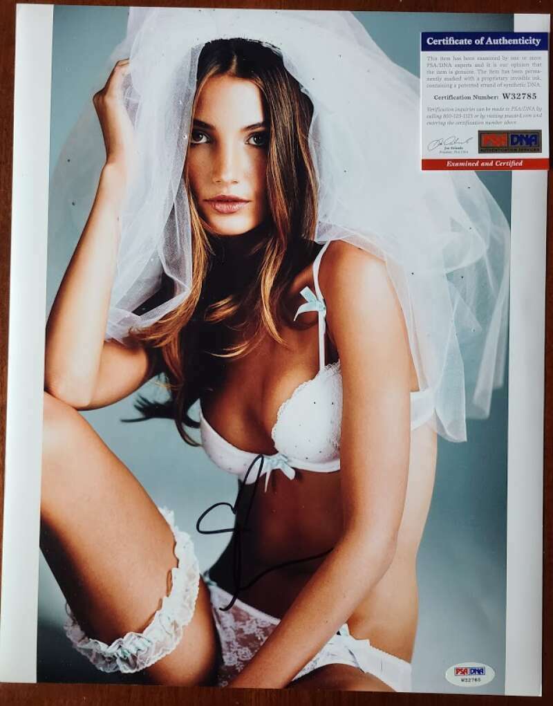Lily Aldridge PSA DNA Coa Signed 11x14 Photo Autograph