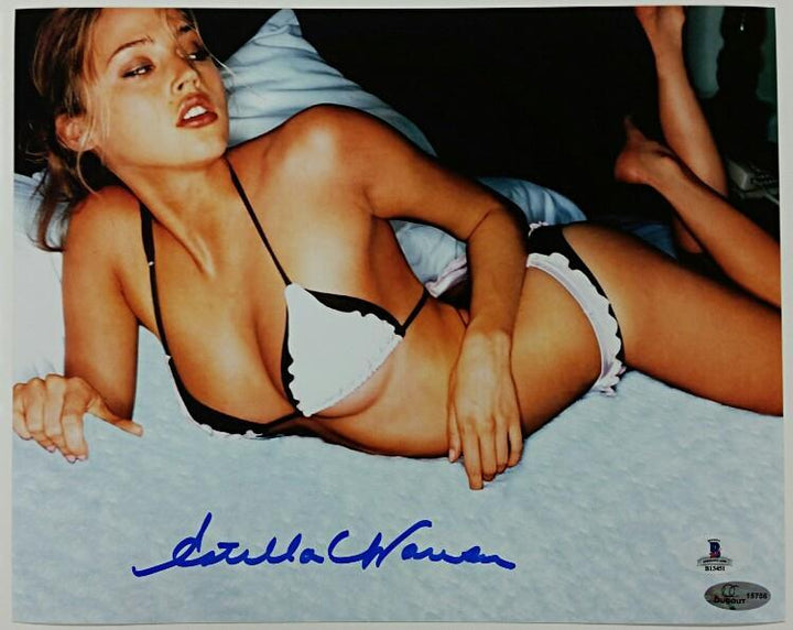 ESTELLA WARREN Signed 8x10 Photo #6 Victoria's Secret Model w/ Beckett BAS COA