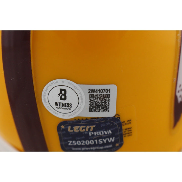 John Riggins Autographed Washington Redskins TB VSR4 Mini Helmet Beckett 49747