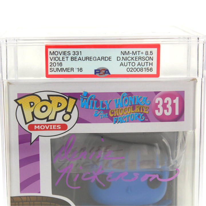 Denise Nickerson Signed Willy Wonka Violet Beauregarde Funko Pop #331 PSA/DNA