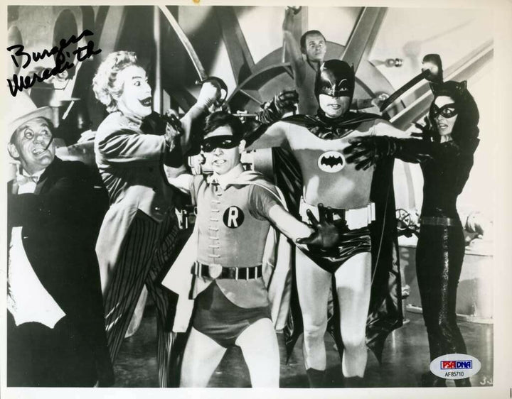 Burgess Meredith Psa Dna Certed Autograph 8x10 Batman Photo Hand Signed