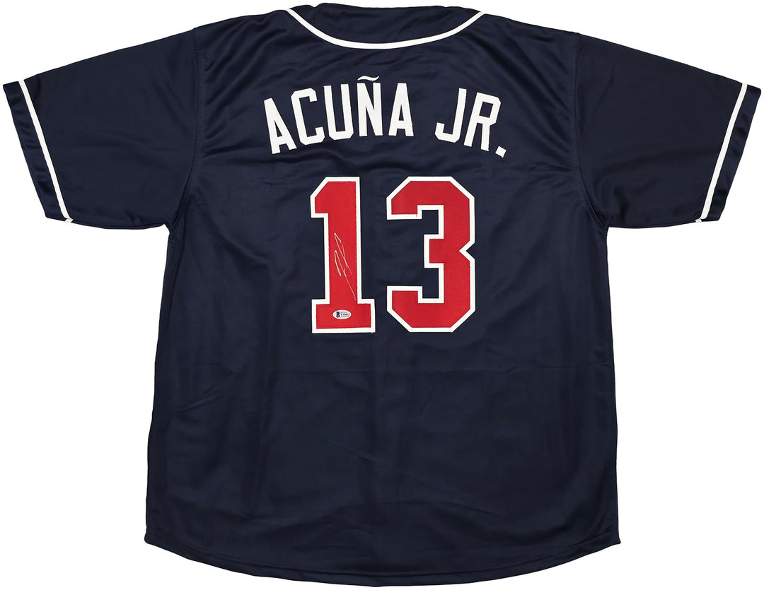 Atlanta Braves Ronald Acuna Jr. Signed Blue Jersey Beckett
