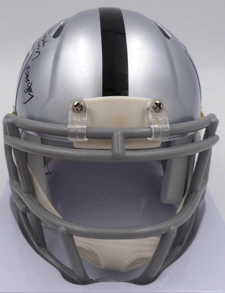 DJ D.J. Turner Signed Raiders Mini Helmet "Just Win Baby" Beckett #2W133211