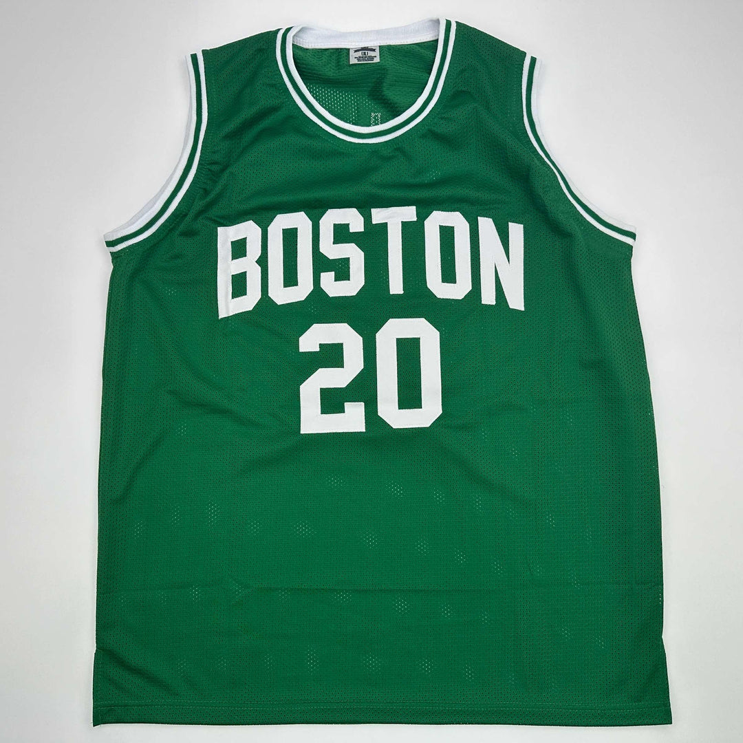 Facsimile Autographed Ray Allen Boston Green Reprint Jersey Size Men's XL