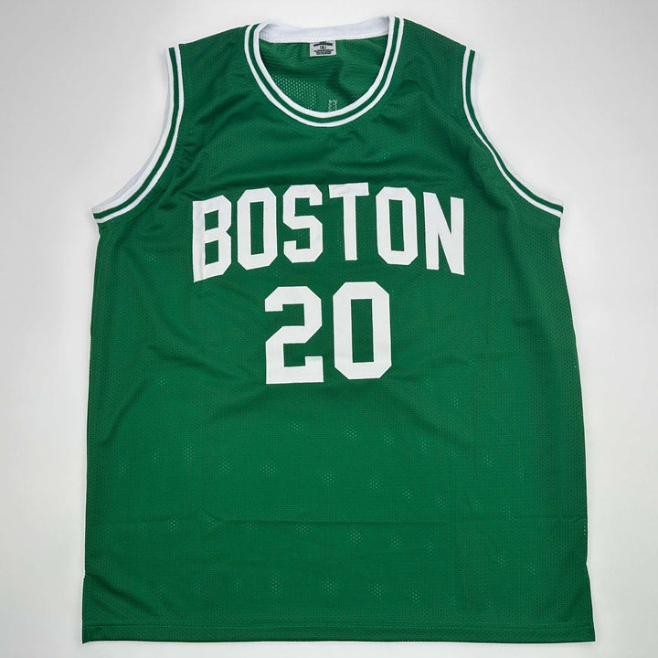 Facsimile Autographed Ray Allen Boston Green Reprint Jersey Size Men's XL