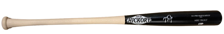 Mike Trout Signed Old Hickory Game Model Bat  Auto MLB Holo LA Angels MVP