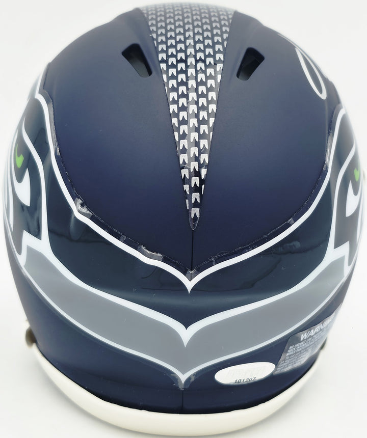 Julian Love Signed Seattle Seahawks Blue Speed Mini Helmet MCS Holo