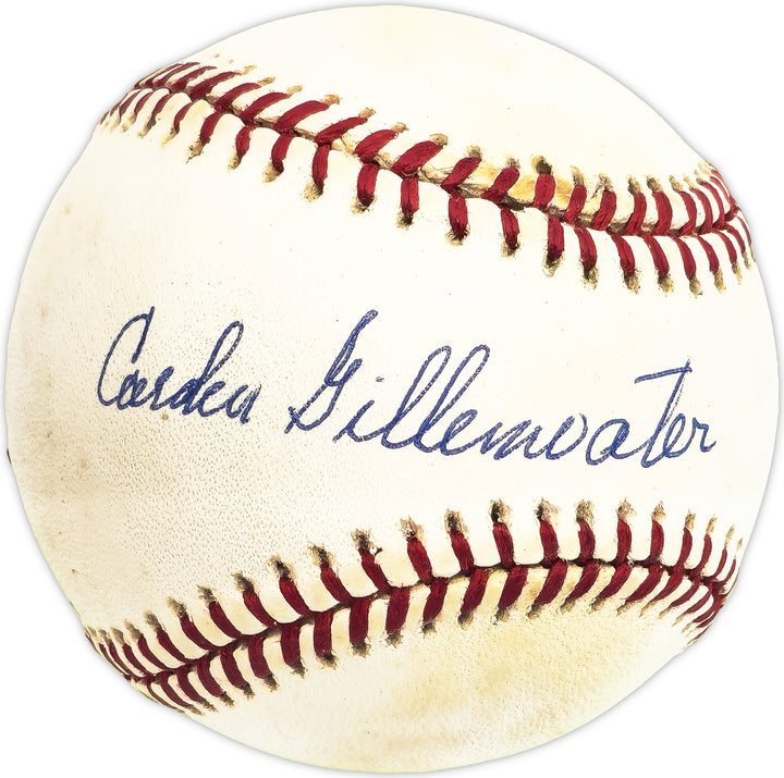 Carden Gillenwater Signed NL Baseball Brooklyn Dodgers Beckett #BM25995