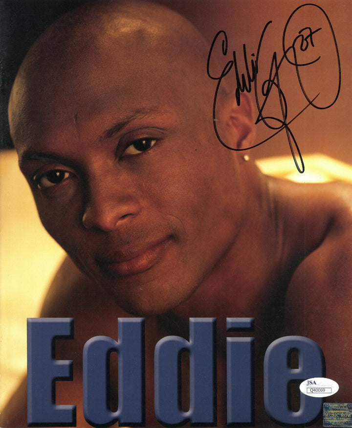 Eddie George signed Tennessee Titans Games Faces Portfolio 9.5x11 Photo #27- JSA