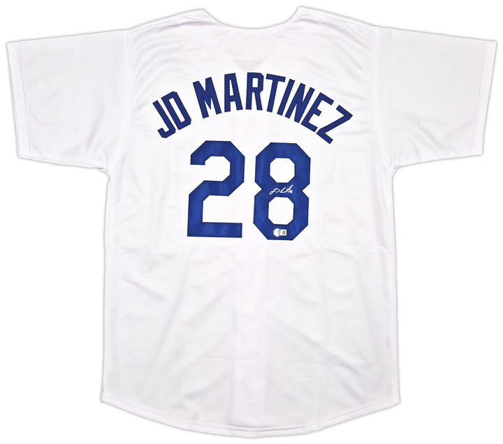 Los Angeles Dodgers JD Martinez Signed White Jersey Beckett Witness