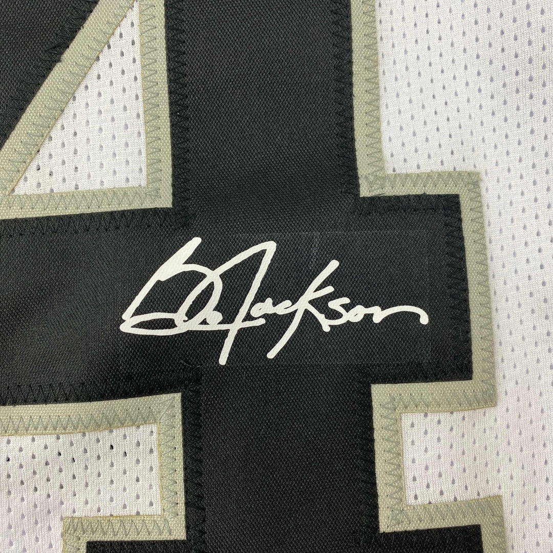 Facsimile Autographed Bo Jackson Oakland Las Vegas White Reprint Jersey Men's XL