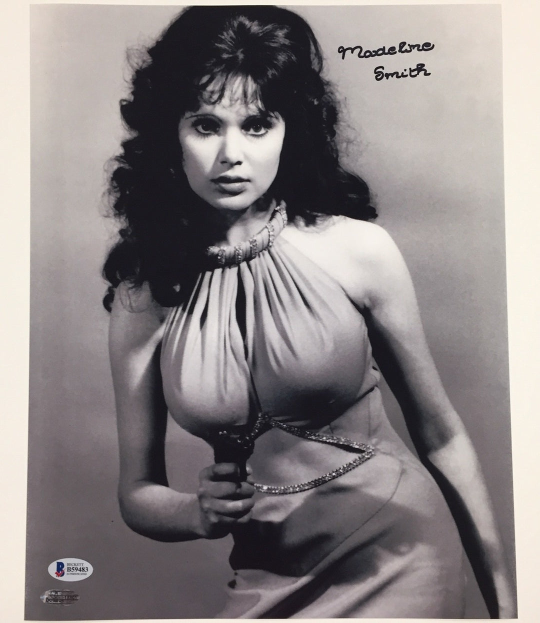 MADELINE SMITH James Bond Girl MISS CARUSO Signed 11x14 Photo ~ BAS COA + Proof