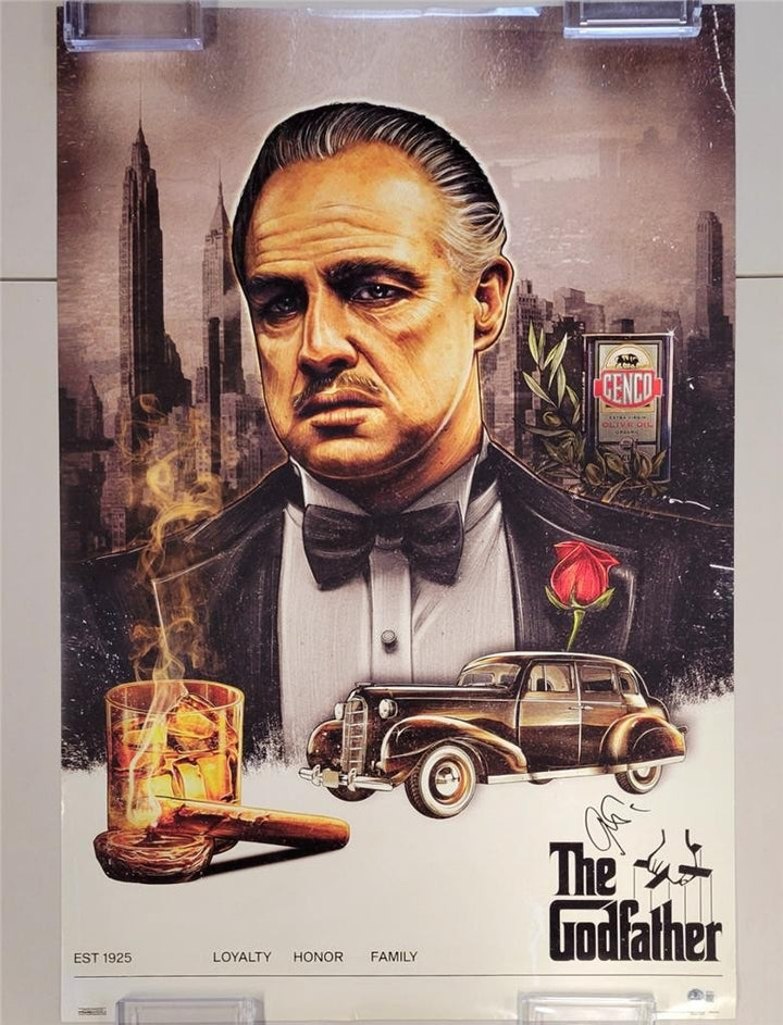 Al Pacino signed The Godfather 24x36 poster autograph Corleone (A) ~ Beckett BAS