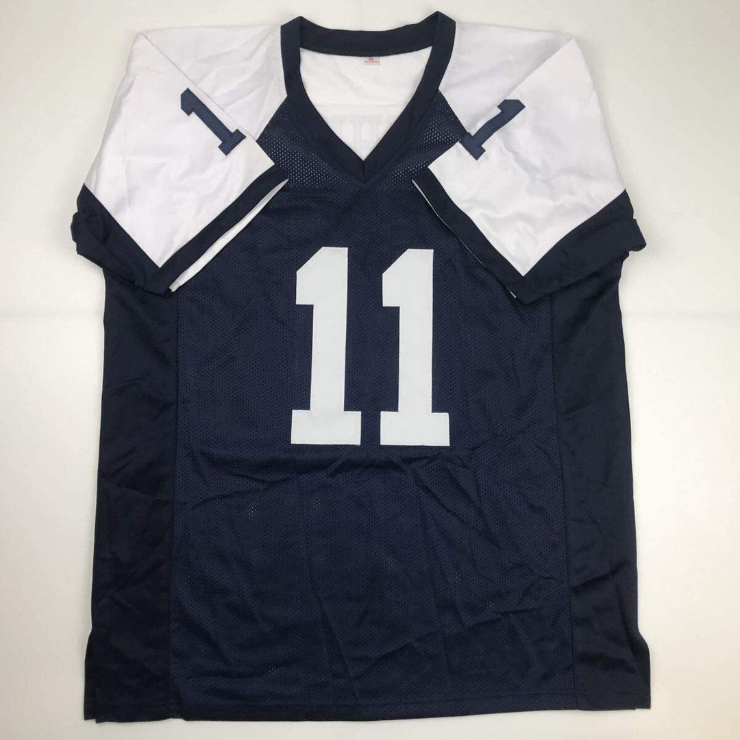 Autographed/Signed Danny White Dallas Thanksgiving Day Football Jersey JSA COA