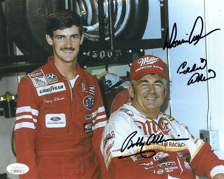 Bobby Allison/Donnie Allison/Eddie Allison triple signed 8x10 Photo NASCAR- JSA