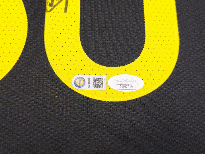 Warriors Stephen Curry Signed Black Nike City Edition Jersey Size 52+2 JSA