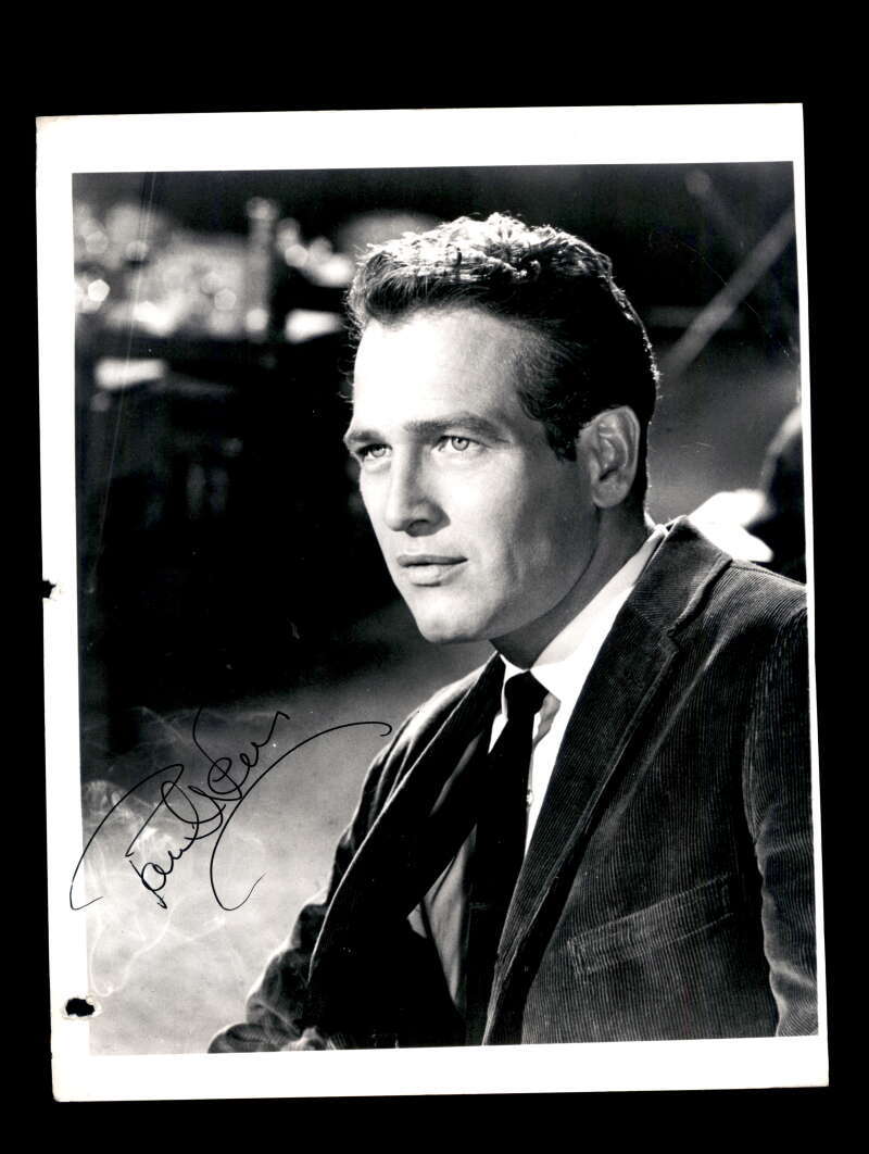 Paul Newman PSA DNA Coa Signed 8x10 Vintage Photo Autograph