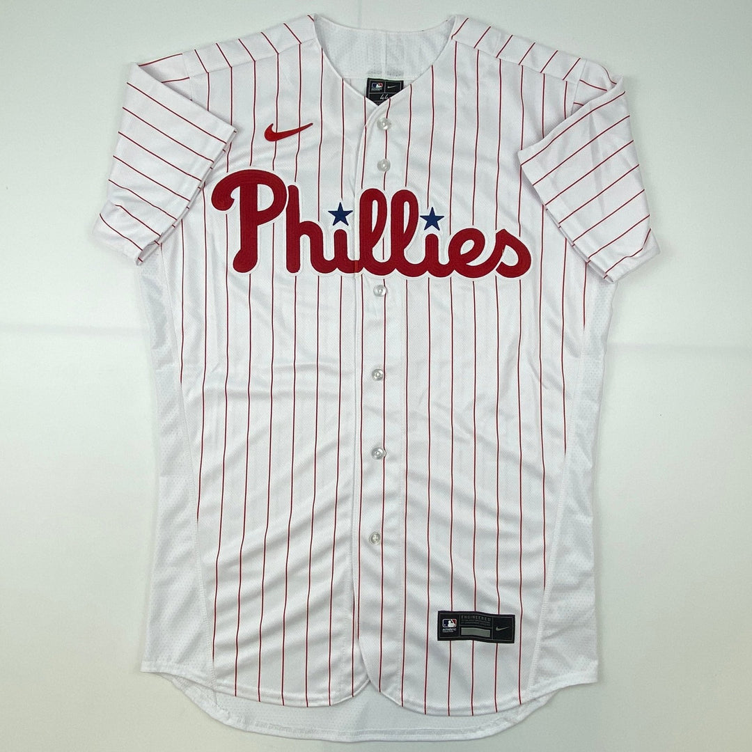 Signed Bryce Harper Phillies Pinstripe Authentic Jersey Fanatics COA