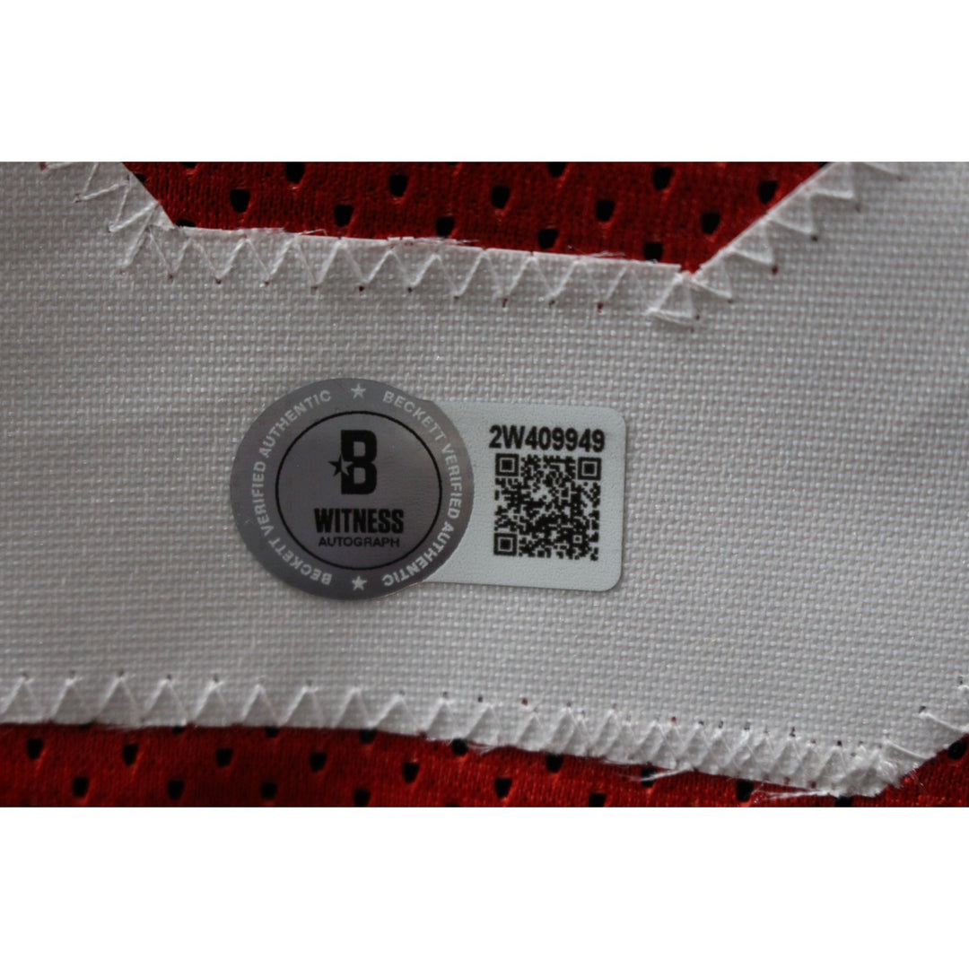 Ralph Sampson Autographed Pro Style Red XL Jersey HOF Beckett Witness 49737