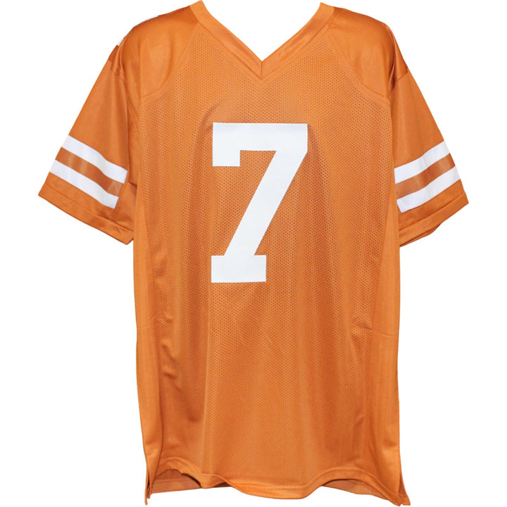 Jahdae Barron Autographed College Style XL Orange Jersey Beckett Witness 54017