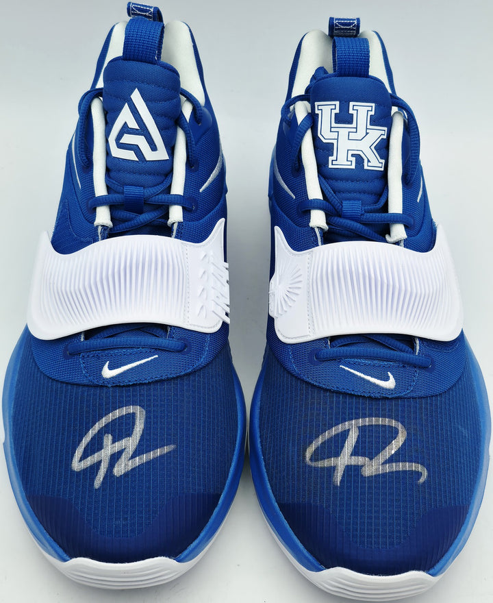 Giannis Auto 2021 PE Promo Kentucky Nike Zoom Freak 3 Game Shoes Size 16 Beckett