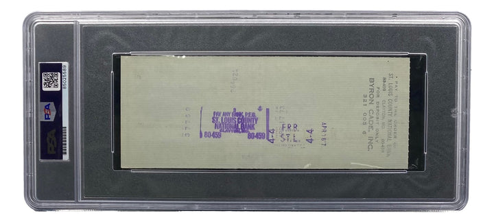 Stan Musial St. Louis Cardinals Signed  Bank Check PSA/DNA 85025589