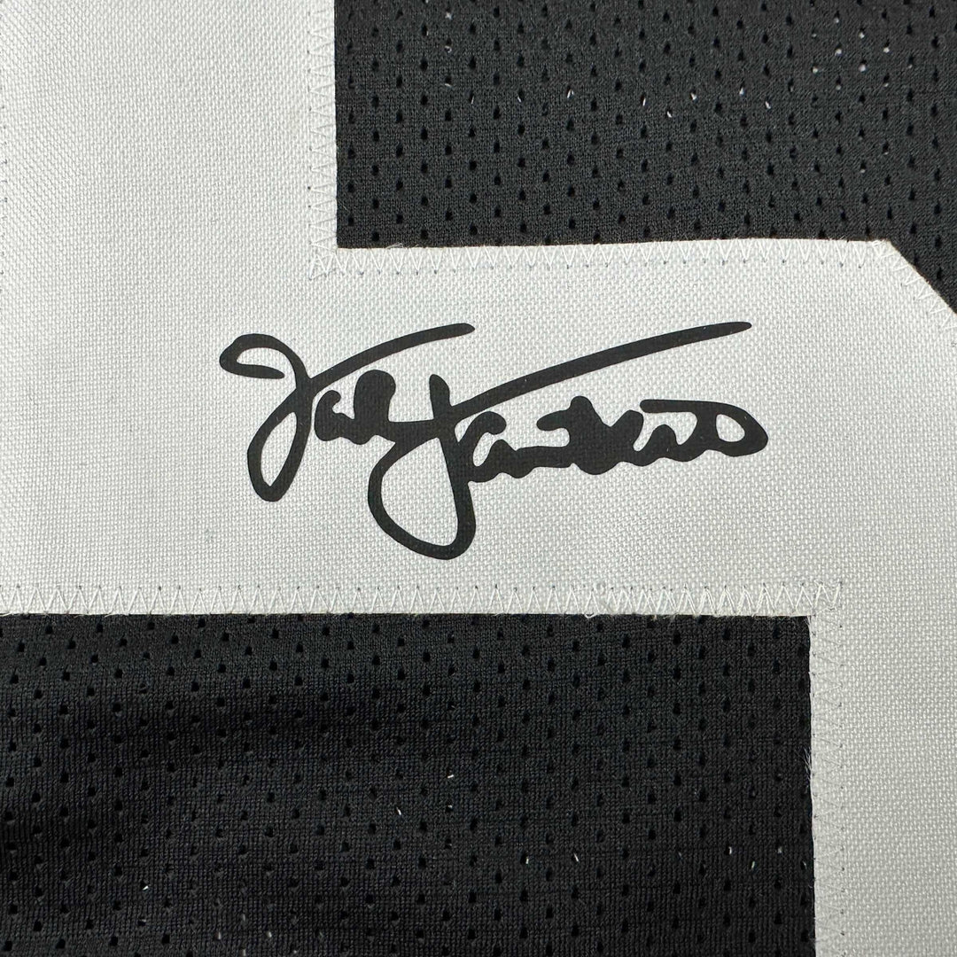 Facsimile Autographed Jack Lambert Pittsburgh Black Reprint Jersey Size Men's XL