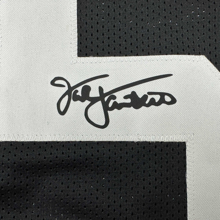 Facsimile Autographed Jack Lambert Pittsburgh Black Reprint Jersey Size Men's XL