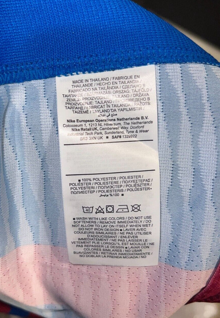 Ansu Fati FC Barcelona Signed Jersey Size XL Auto Beckett COA