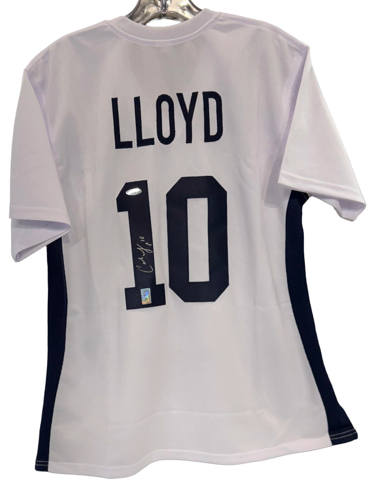 Carli Lloyd Signed Custom #10 Blue White Jersey Team USA Autograph TriStar COA