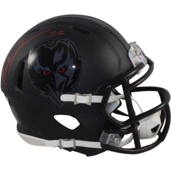 Ray Lewis Signed Baltimore Ravens 2026 ALT #2 Mini Helmet Beckett WIT 57543