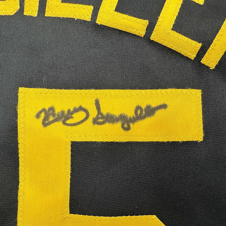 Autographed/Signed Manny Sanguillen Pittsburgh Black Jersey JSA COA