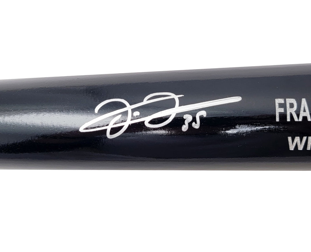 Frank Thomas Signed Black & Grey Rawlings Game Model Bat White Sox Beckett Wit